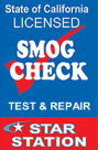 State of California Licensed Smog Check logo